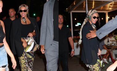 Beyonce bie në sy me stilin e saj unik, teksa shijon darkën me Jay-Z në New York