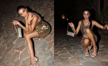 Jori Delli publikon fotografitë të mrekullueshme në një fustan të tejdukshëm