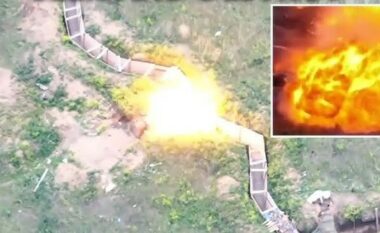 Operatorët ukrainas të dronëve kamikaz godasin istikamet ruse – pamje nga vija e parë e frontit