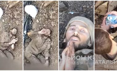 Ishte plagosur dhe kishte qëndruar në istikame për shtatë ditë, operatori ukrainas i dronit i shpëton jetën ushtarit rus – i hedhë shishen me ujë