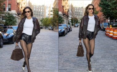 Përpara sfilatës në “Victoria’s Secret”, Alessandra Ambrosio bën një shfaqje mbresëlënëse rrugëve të New York