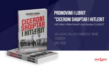 “Dukagjini” do të promovojë në Tiranë librin “Ciceroni shqiptar i Hitlerit” nga Bashmir Xhemaj