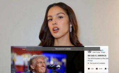 Olivia Rodrigo i kërkoi TikTok-ut që të hiqte këngën e saj nga postimi i Trump