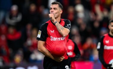 Granit Xhaka shënon gol spektakolar në fitoren e thellë të Bayer Leverkusenit dhe njofton se do të bëhet sërish baba