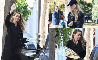 Amber Heard shkëlqen në Madrid pas njoftimit të shtatzënisë