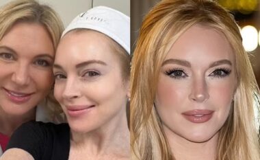 Lindsay Lohan pozon pa make-up, pas transformimit të saj të diskutueshëm