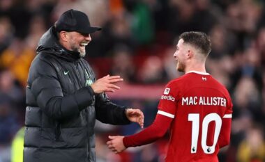 Mac Allister zbulon se kush ishte lojtari që i tregoi atij se Klopp po largohet nga Liverpooli