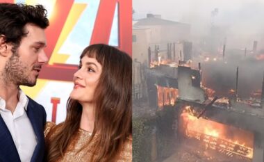 Shtëpia e Leighton Meester dhe bashkëshortit të saj përfshihet nga zjarret masive në Los Angeles