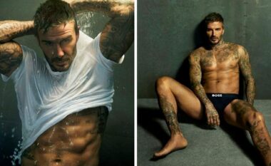 Fansat nuk mund të ndalojnë së komentuari fotografitë seksi të David Beckham për reklamën e re të “Boss”