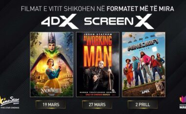 Snow White, Working Man dhe Minecraft Movie janë më të mirë në 4DX dhe SCREENX