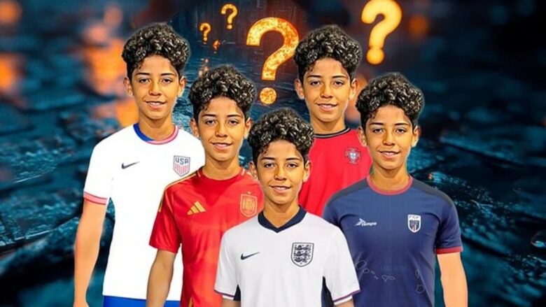 Djali i Cristiano Ronaldos mund të luajë për pesë kombëtare, duke përfshirë vendin e stërgjyshes së tij