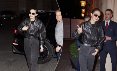 Gigi Hadid duket elegante në të zeza, në shfaqjen e Schiaparelli gjatë Javës së Modës në Paris