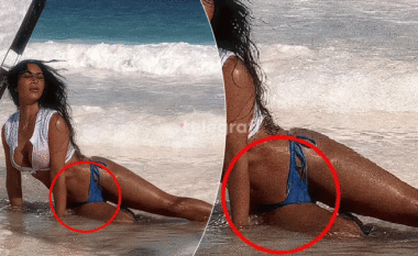 Kim Kardashian akuzohet për Photoshop në fotografitë me bikini – fansat vërejnë detajin e çuditshëm