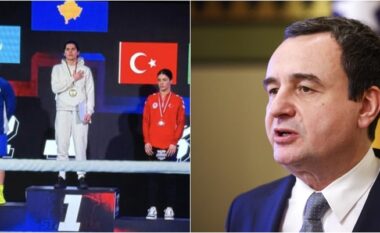 Albin Kurti reagon pas medaljes së artë të Donjeta Sadikut në turneun e boksit “Strandja 2025”