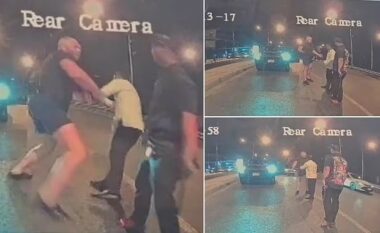 I ra borisë dhe e kritikoi për vozitje të shfrenuar, turisti britanik nokauton dy tajlandezë – kamera e sigurisë regjistroi gjithçka