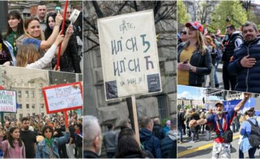 Dy Serbia në të njëjtin vend: Shikoni sa studentë ishin më 15 mars dhe sa ka tani mbështetës të Vuçiqit në Beograd