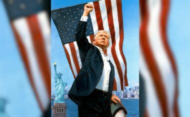 Artisti rus zbulon portretin misterioz të Trumpit që ai thotë se ia ka dhuruar Putin presidentit amerikan