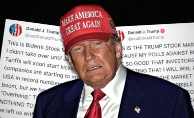 Rënia e ekonomisë amerikane, Trump fajëson Bidenin