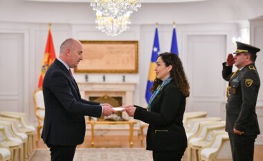 Osmani pranoi letrat kredenciale nga ambasadori i ri i Malit të Zi