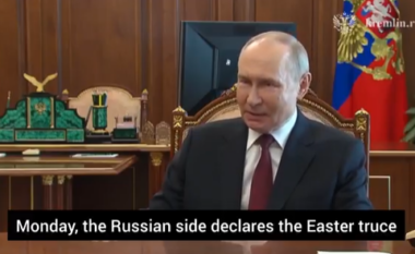 Momenti kur Putin shpall armëpushimin e përkohshëm: Urdhëroj të ndërpriten të gjitha operacionet ushtarake