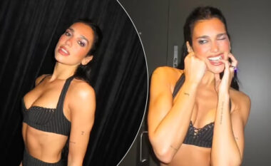 Dua Lipa nxjerr në pah figurën e saj të mrekullueshme, në mes të turneut të saj “Radical Optimism”