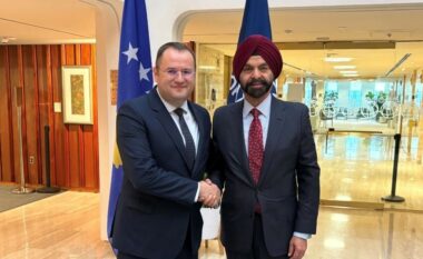 Guvernatori i BQK-së takohet me presidentin e Bankës Botërore, Ajay Banga – flasin për bashkëpunimin strategjik