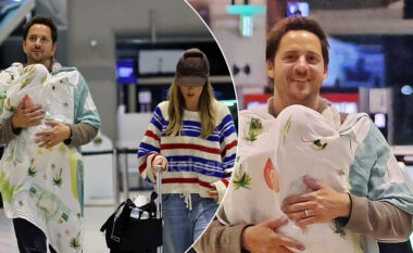Margot Robbie shfaqet me stil në Brisbane, me bashkëshortin dhe djalin e tyre të porsalindur