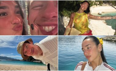Dua Lipa kthehet për pushime në Shqipëri bashkë me të dashurin e saj, Callum Turner