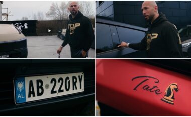 Andrew Tate i dhurohet një Tesla Cybertruck me targa shqiptare