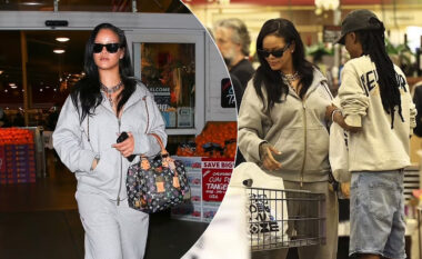 Rihanna ndez sërish thashethemet për një shtatzëni të tretë me zgjedhjet e saj të veshjes