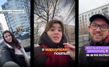 Rusët shkatërruan Mariupolin, influencuesit e mbështetur nga Kremlini tani po reklamojnë jetën nën pushtim