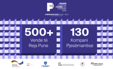Mbi 500 vende të reja pune dhe 130 biznese në Panairin Kombëtar të Punës dhe Karrierës 2025