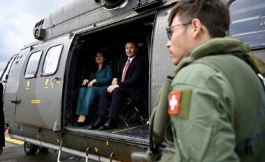 Me helikopter ushtarak, Osmani fillon vizitën shtetërore në Zvicër