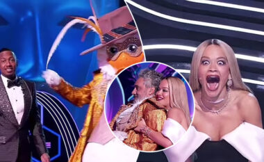 Rita Ora ngelet e shokuar në skenë, pasi zbulon se burri i saj Taika Waititi ishte i fshehur në maskotën e spektaklit “The Masked Singer”