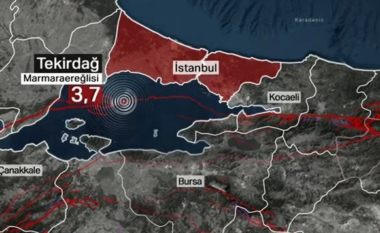 Tërmet në detin Marmara, lëkundjet ndihen edhe në Stamboll