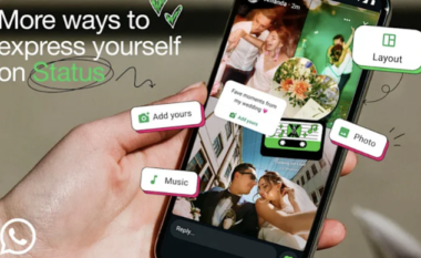 WhatsApp prezanton mjete të reja krijuese për statuset