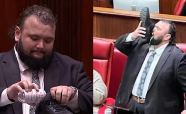 Politikani australian njofton largimin nga detyra duke pirë birrë nga këpuca në parlament