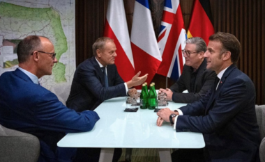 Si përgjigje ndaj paradës së Putinit, burrështetasit e vendeve më të fuqishme evropiane arrijnë në Kiev