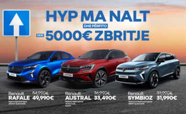 “Hyp ma nalt” me SUV nga Renault dhe përfito nga oferta PROMOCIONALE!