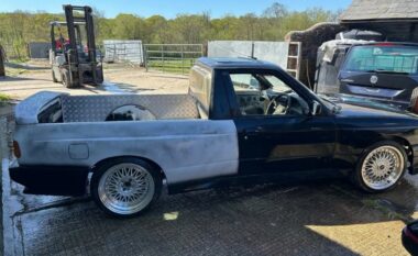 BMW E30 i kthyer në një “pickup” unik, tani në shitje në Mbretërinë e Bashkuar