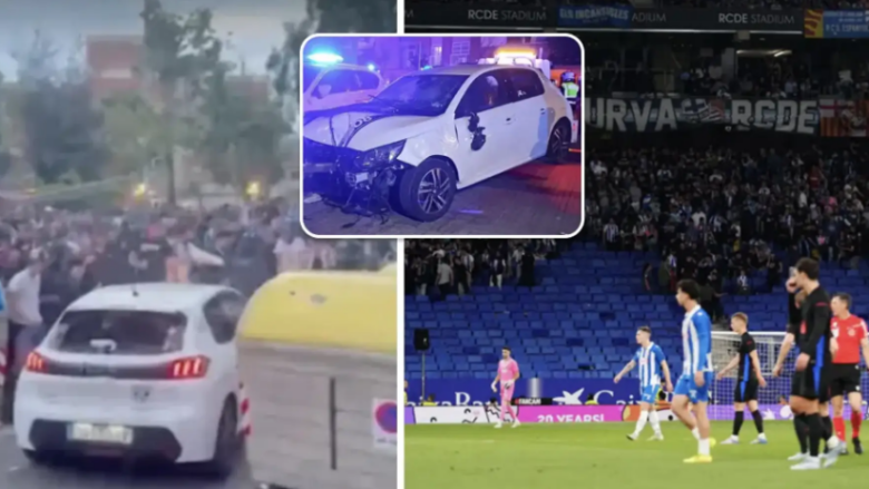 Kush u fut me makinë në turmën e tifozëve para ndeshjes Espanyol-Barcelona që la 30 persona të lënduar