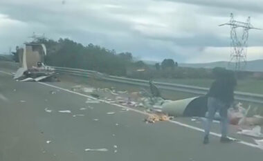 Aksident i rëndë në autostradën “Ibrahim Rugova”, përfshihen dy kamioneta
