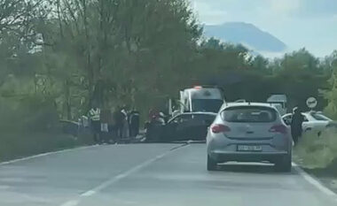 Gjashtë të lënduar nga një aksident mes tri veturave në Leshan të Pejës