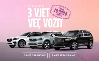 3 vjet veç vozit – Zbritje deri në 20,000€ në modelet Volvo SUV!