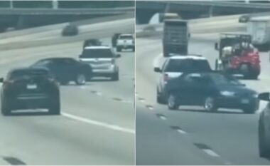 Një burrë përfundoi në burg pasi u kap duke tërhequr në mënyrë të rrezikshme një makinë në autostradë, në Georgia