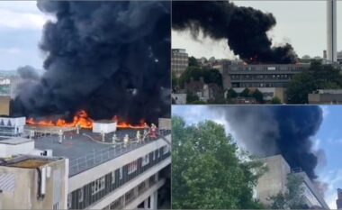 Zjarr i madh në një maternitet në Bristol të Anglisë, shtatzënat dhe të porsalindurit janë evakuuar – tymi thuhet se dukej nga kilometra larg