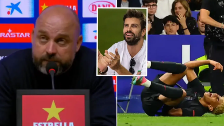 Gerard Pique shkatërron trajnerin e Espanyol në X pasi ai e quajti Lamine Yamalin lojtar simulues