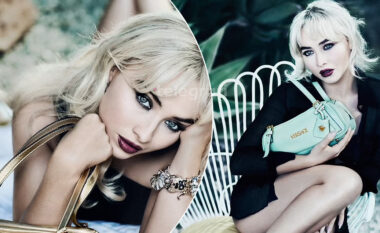 Sabrina Carpenter befason me stilin gotik në fushatën më të re të “Versace”