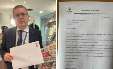 Ligjvënësi ukrainas tërheq nominimin për Trump sa i përket Çmimit Nobel për Paqe