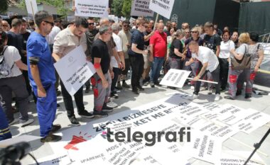 Protesta e bizneseve në Prishtinë përmes pamjeve